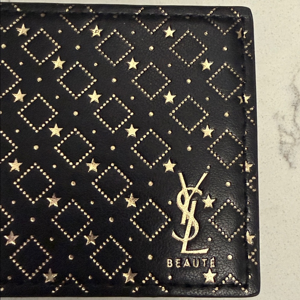 YSL black mirror purse charm with Gold Ring new - Picture 4 of 6